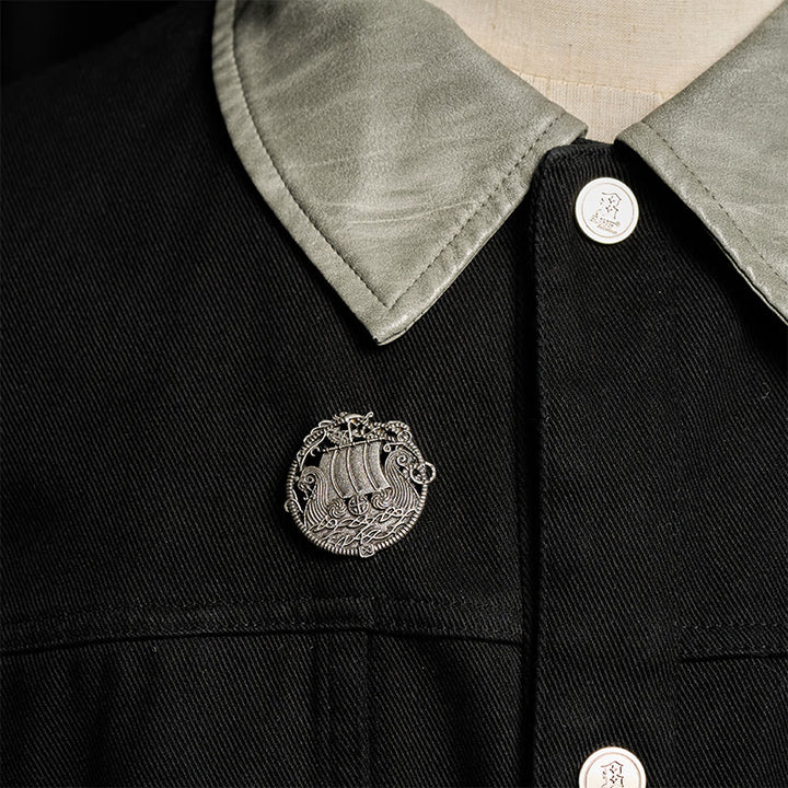 WorldNorse Viking Voyage Crest Brooch - image 1