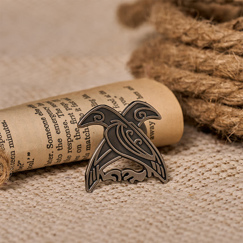 WorldNorse Hugin And Munin Weave Brooch - image 4