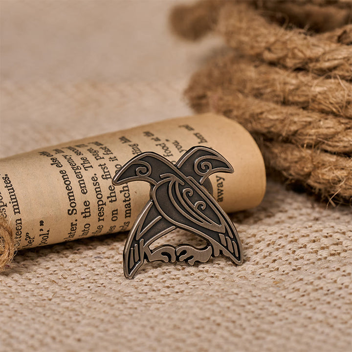 WorldNorse Hugin And Munin Weave Brooch - image 4