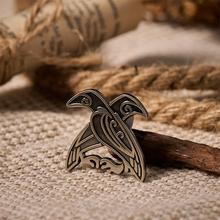 WorldNorse Hugin And Munin Weave Brooch - image 3