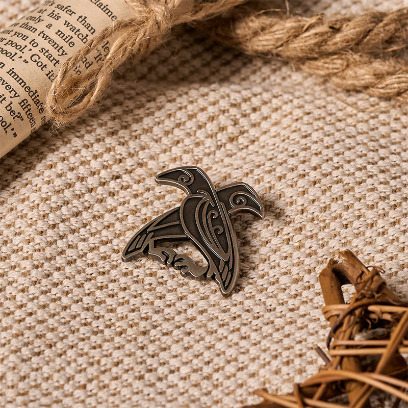 WorldNorse Hugin And Munin Weave Brooch - image 6