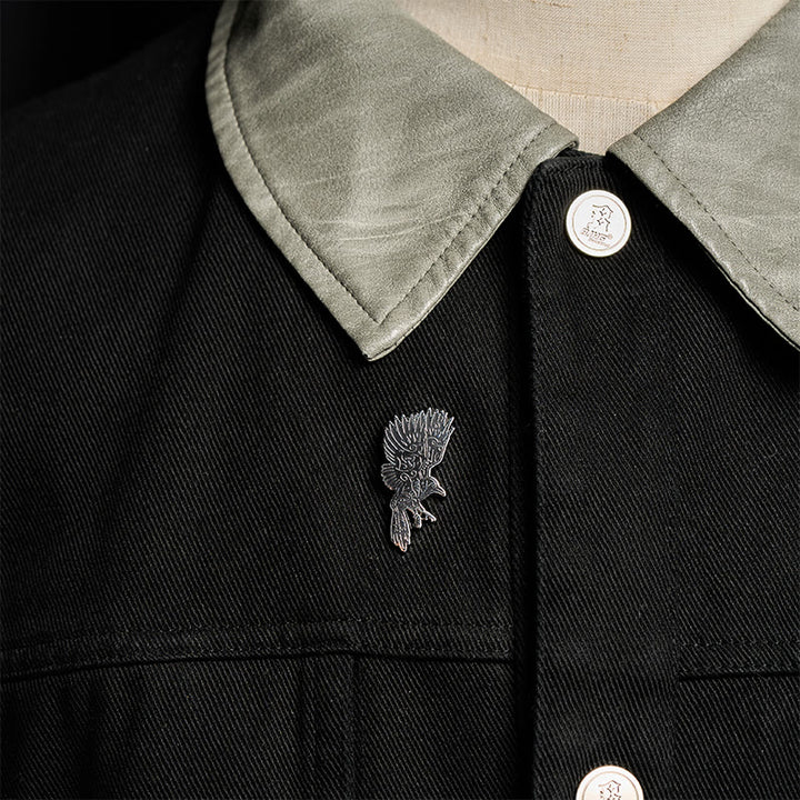 WorldNorse Raven Soar Sigil Brooch - image 1