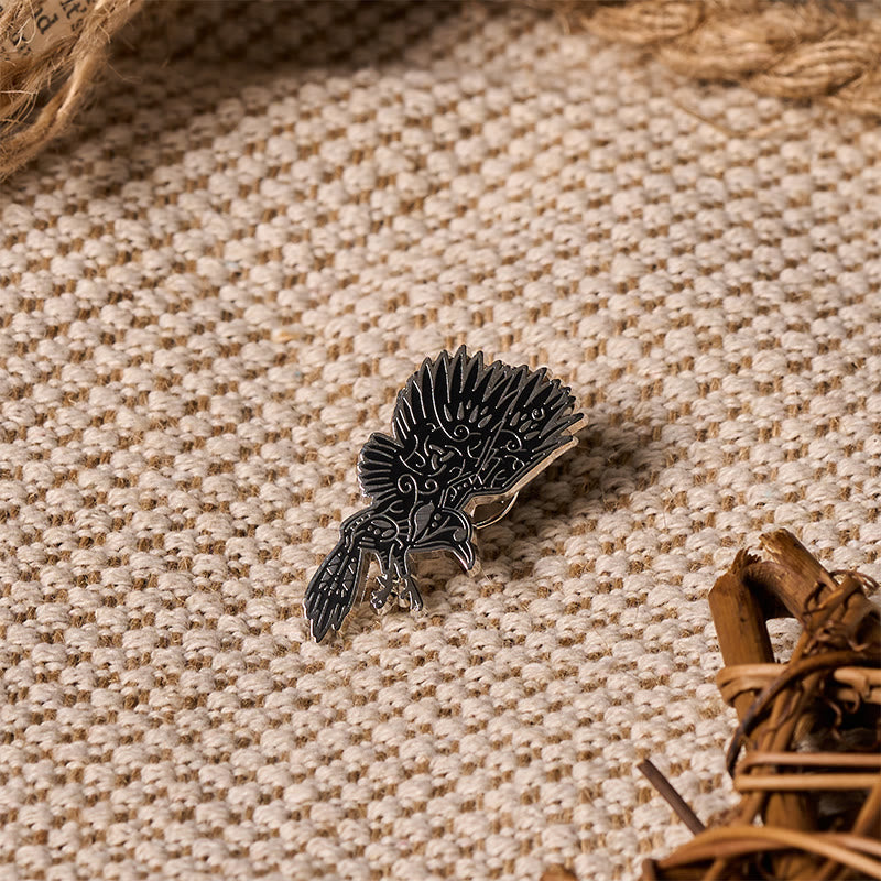 WorldNorse Raven Soar Sigil Brooch - image 6