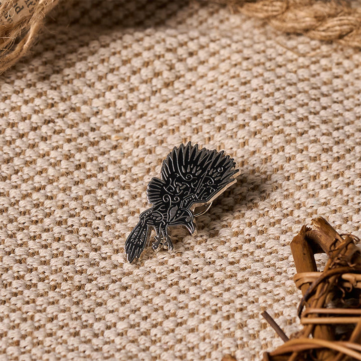 WorldNorse Raven Soar Sigil Brooch - image 6