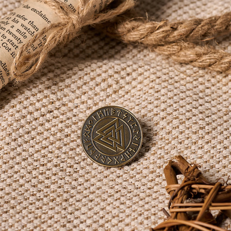 WorldNorse Viking Valknut Rune Brooch - image 6