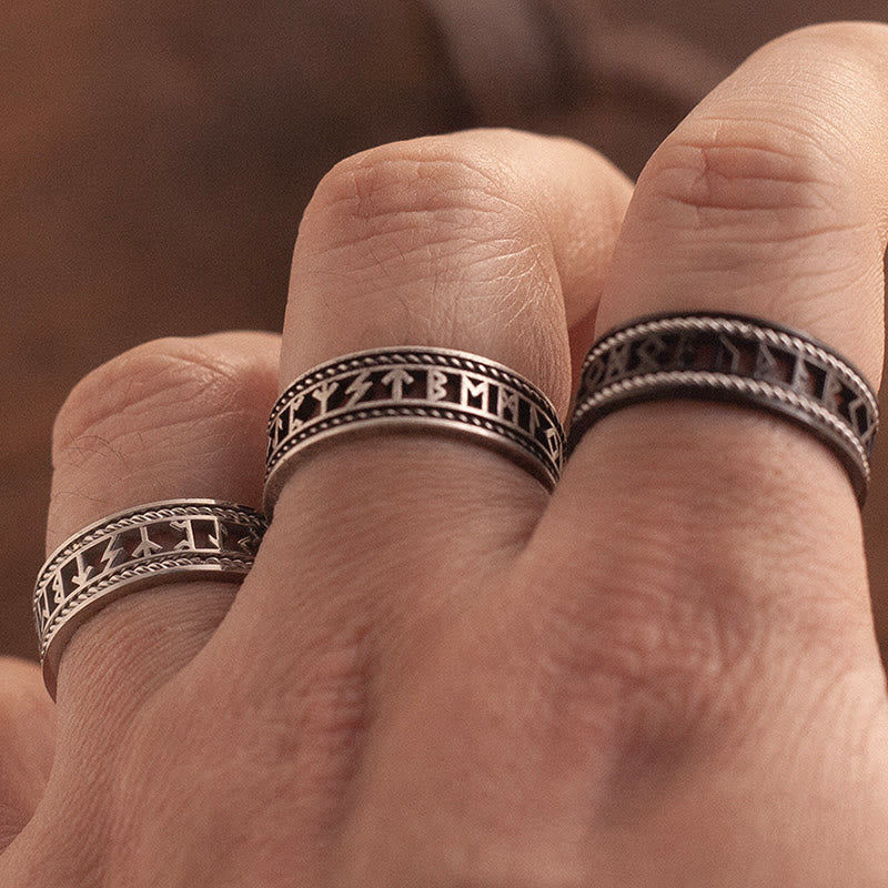 WorldNorse Forged Rune Filigree Ring - image 9
