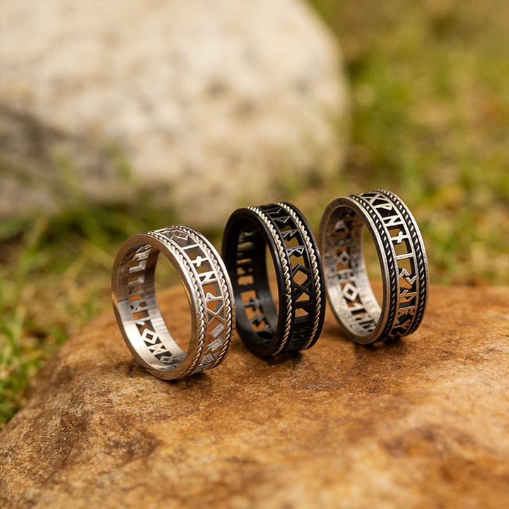 WorldNorse Forged Rune Filigree Ring - image 0