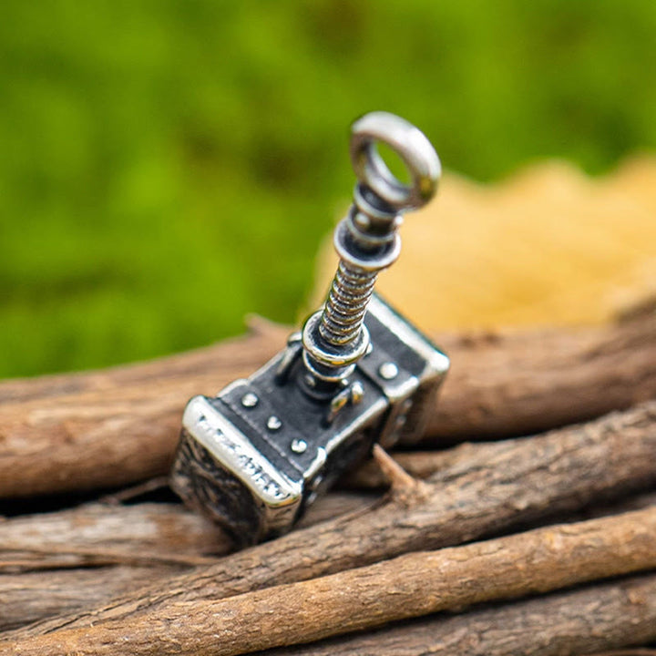WorldNorse Forged Stormbreaker Mjolnir Necklace - image 6