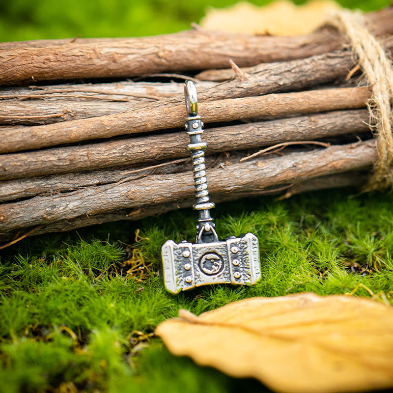 WorldNorse Forged Stormbreaker Mjolnir Necklace - image 1