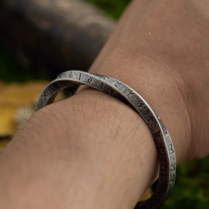 WorldNorse Viking Rune Minimalist Cuff Bracelet - image 6