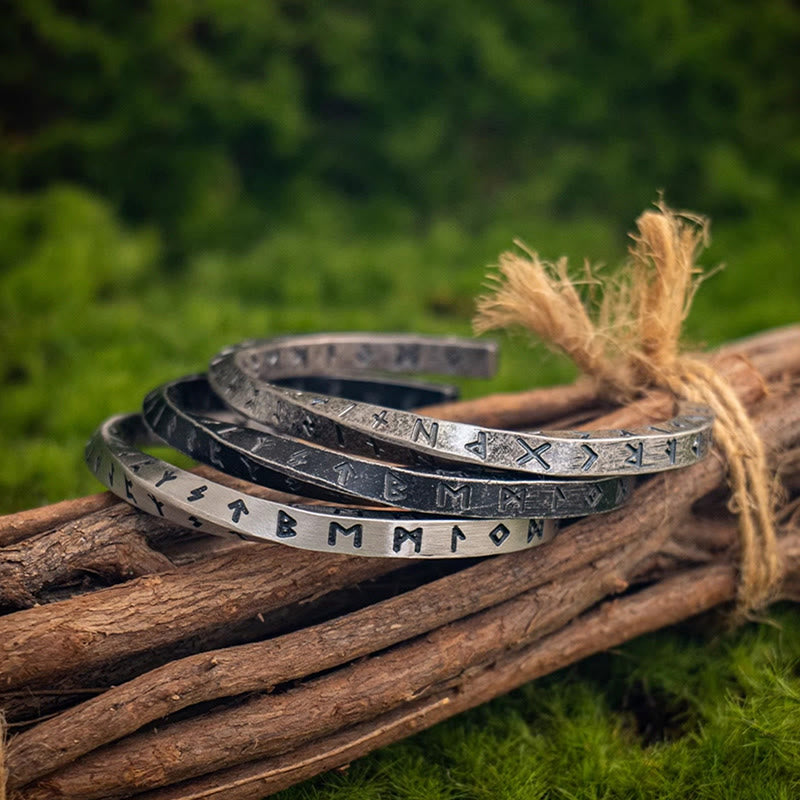 WorldNorse Viking Rune Minimalist Cuff Bracelet - image 14