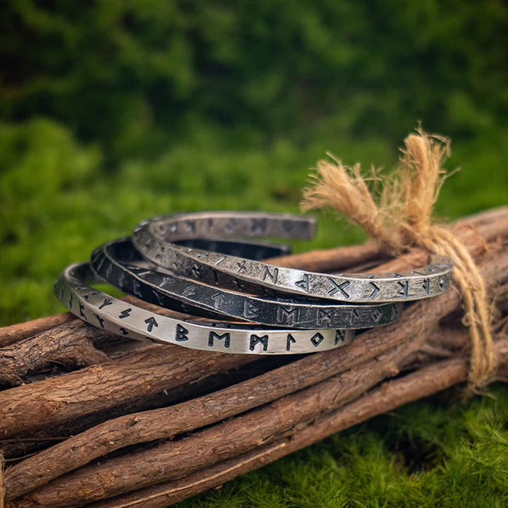 WorldNorse Viking Rune Minimalist Cuff Bracelet - image 14