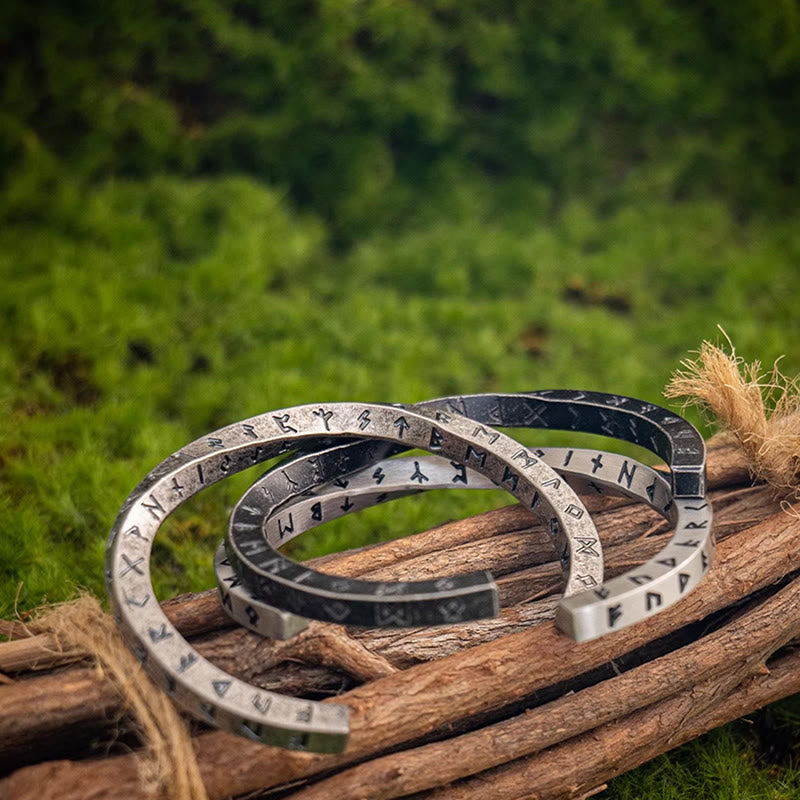 WorldNorse Viking Rune Minimalist Cuff Bracelet - image 15