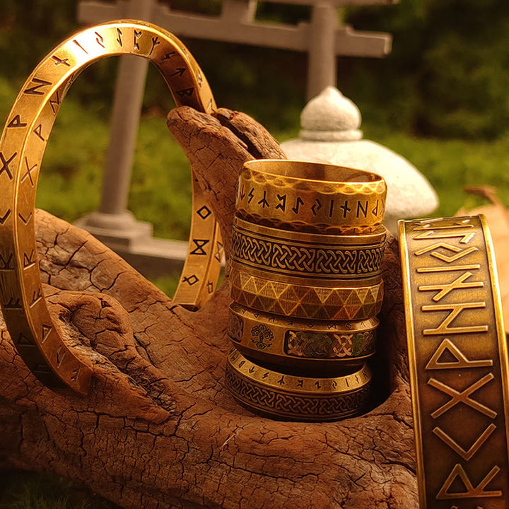 WorldNorse Viking Rune Minimalist Cuff Bracelet - image 11