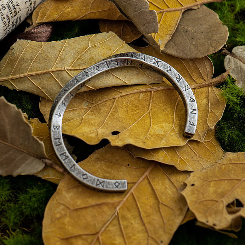 WorldNorse Viking Rune Minimalist Cuff Bracelet - image 5