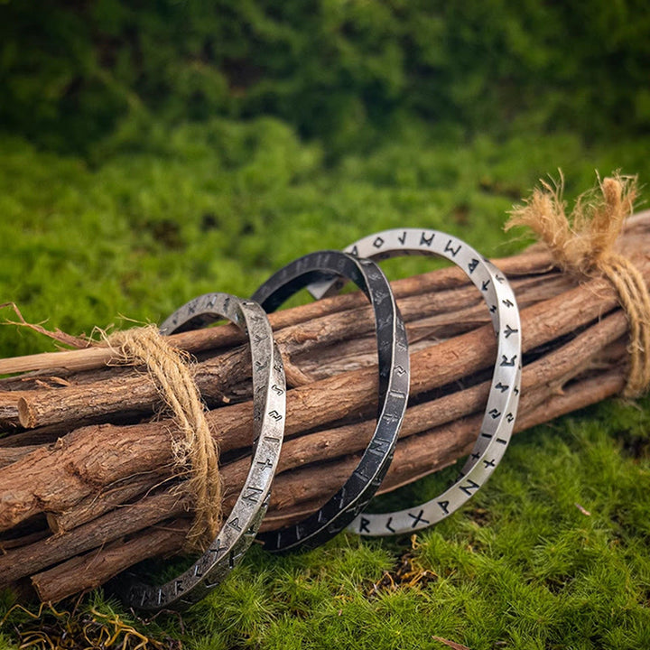 WorldNorse Viking Rune Minimalist Cuff Bracelet - image 0