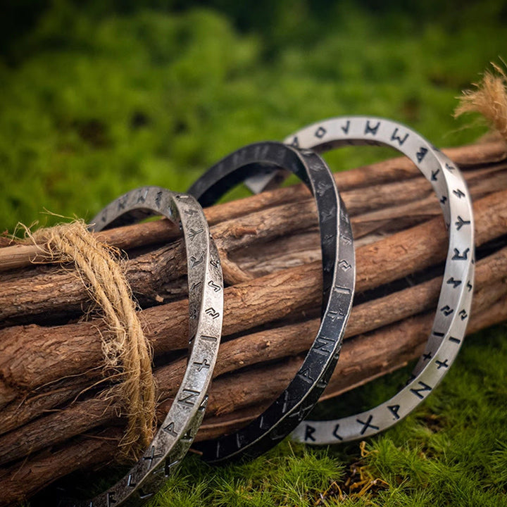 WorldNorse Viking Rune Minimalist Cuff Bracelet - image 13
