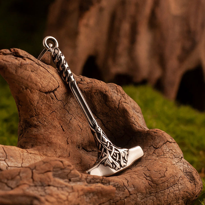 WorldNorse Braided Knot Mjolnir Necklace - image 3