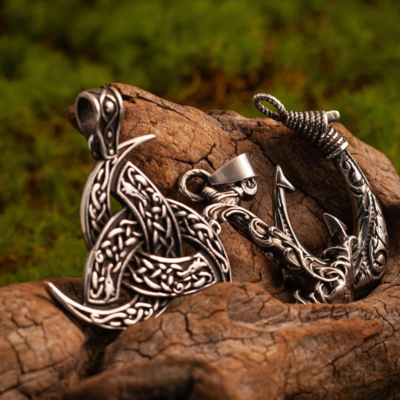 WorldNorse Vintage Scrollwork Fishhook Necklace - image 9