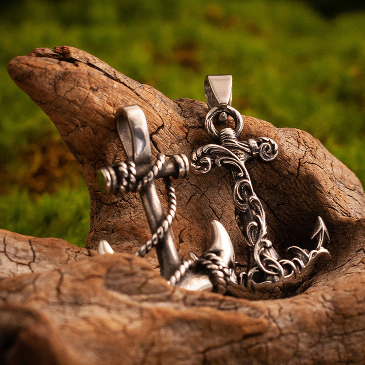 WorldNorse Vintage Scrollwork Fishhook Necklace - image 8