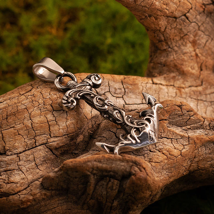 WorldNorse Vintage Scrollwork Fishhook Necklace - image 7