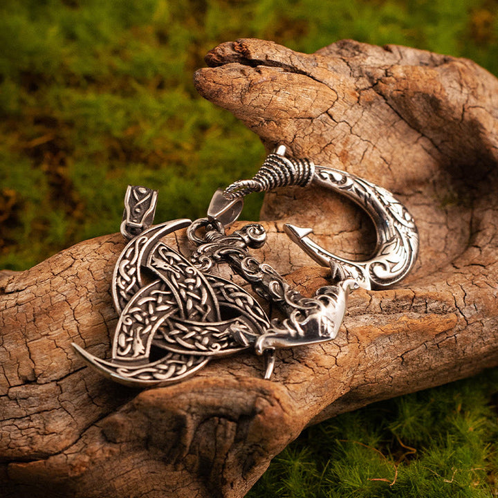WorldNorse Vintage Scrollwork Fishhook Necklace - image 10