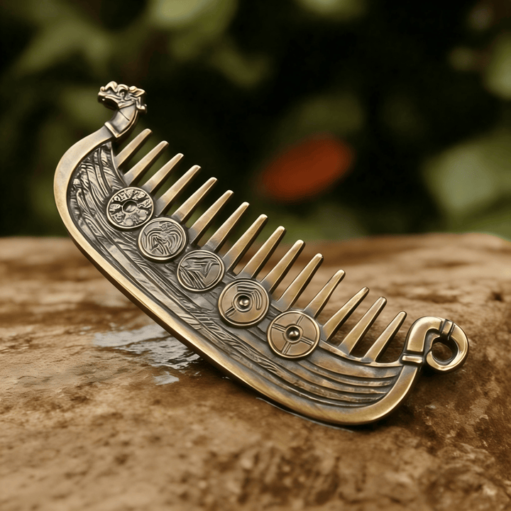 WorldNorse Viking Dragon Prow Rune Comb - image 2