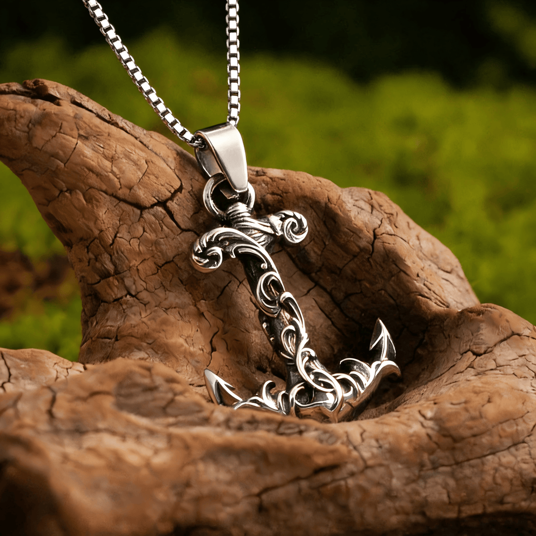 WorldNorse Vintage Scrollwork Fishhook Necklace - Anchor - image 6