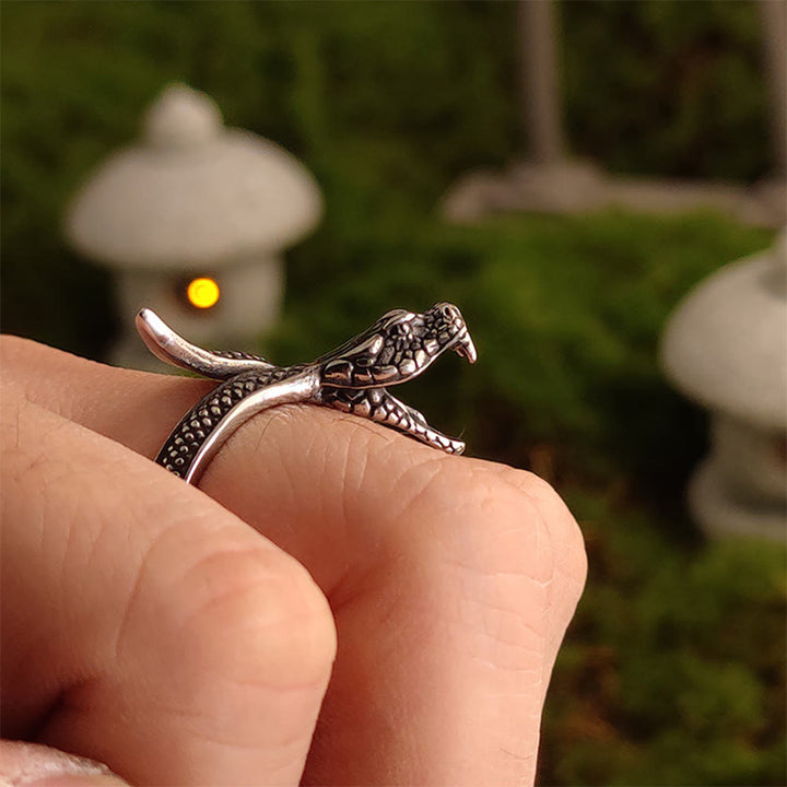 WorldNorse Weathered Scale Serpent Ring - image 6