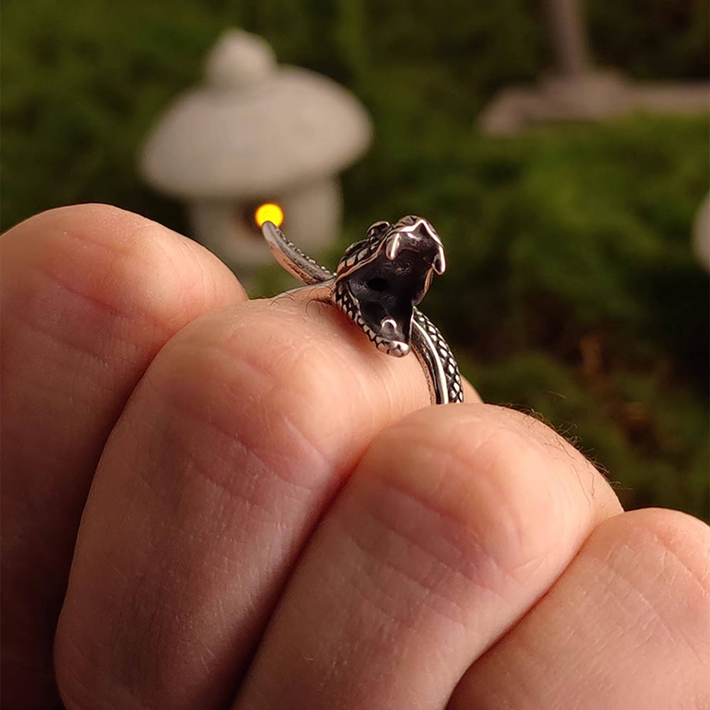 WorldNorse Weathered Scale Serpent Ring - image 8