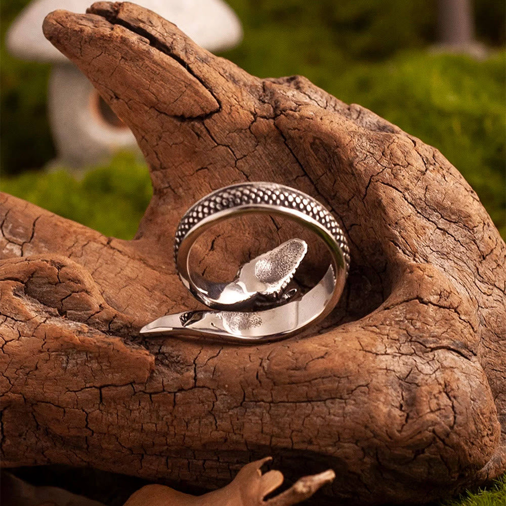 WorldNorse Weathered Scale Serpent Ring - image 4