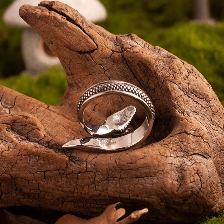 WorldNorse Weathered Scale Serpent Ring - image 4