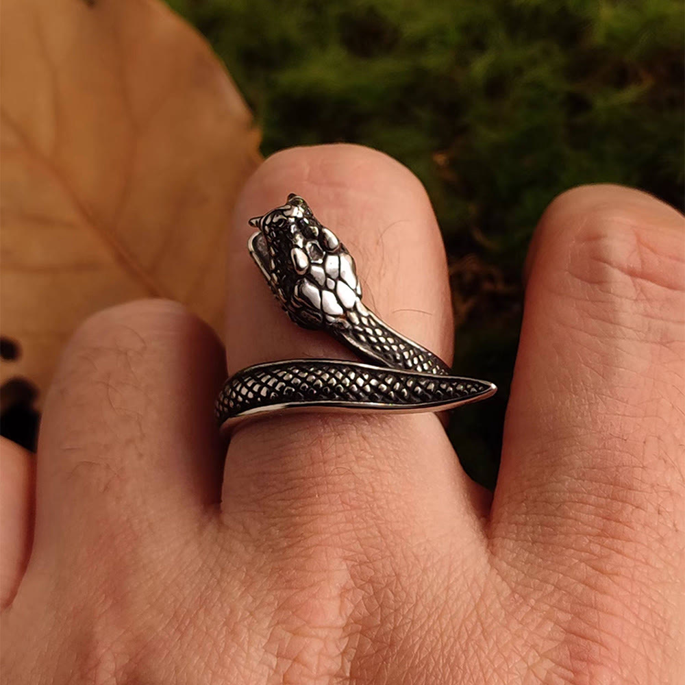 WorldNorse Weathered Scale Serpent Ring - image 5