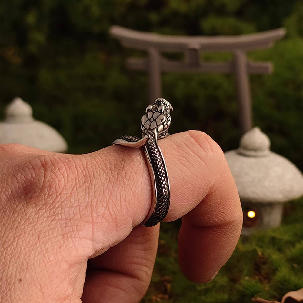 WorldNorse Weathered Scale Serpent Ring - image 7