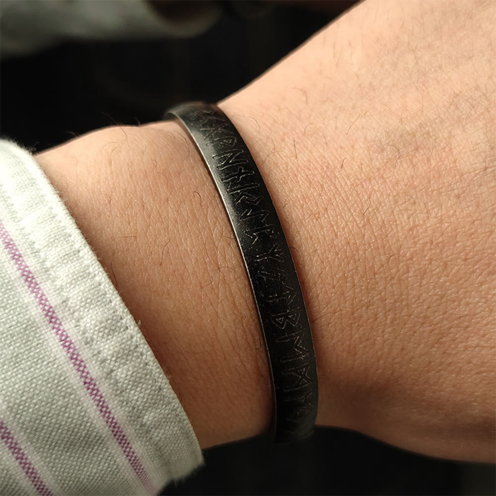 WorldNorse Forged Rune Etched Bracelet - image 1
