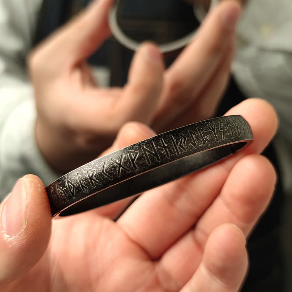 WorldNorse Forged Rune Etched Bracelet - image 6