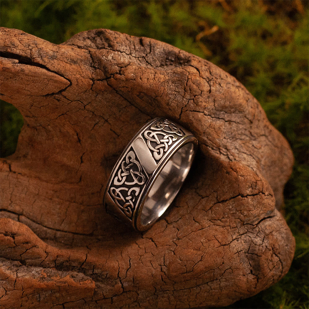 WorldNorse Viking Interwoven Knot Band Ring - image 3