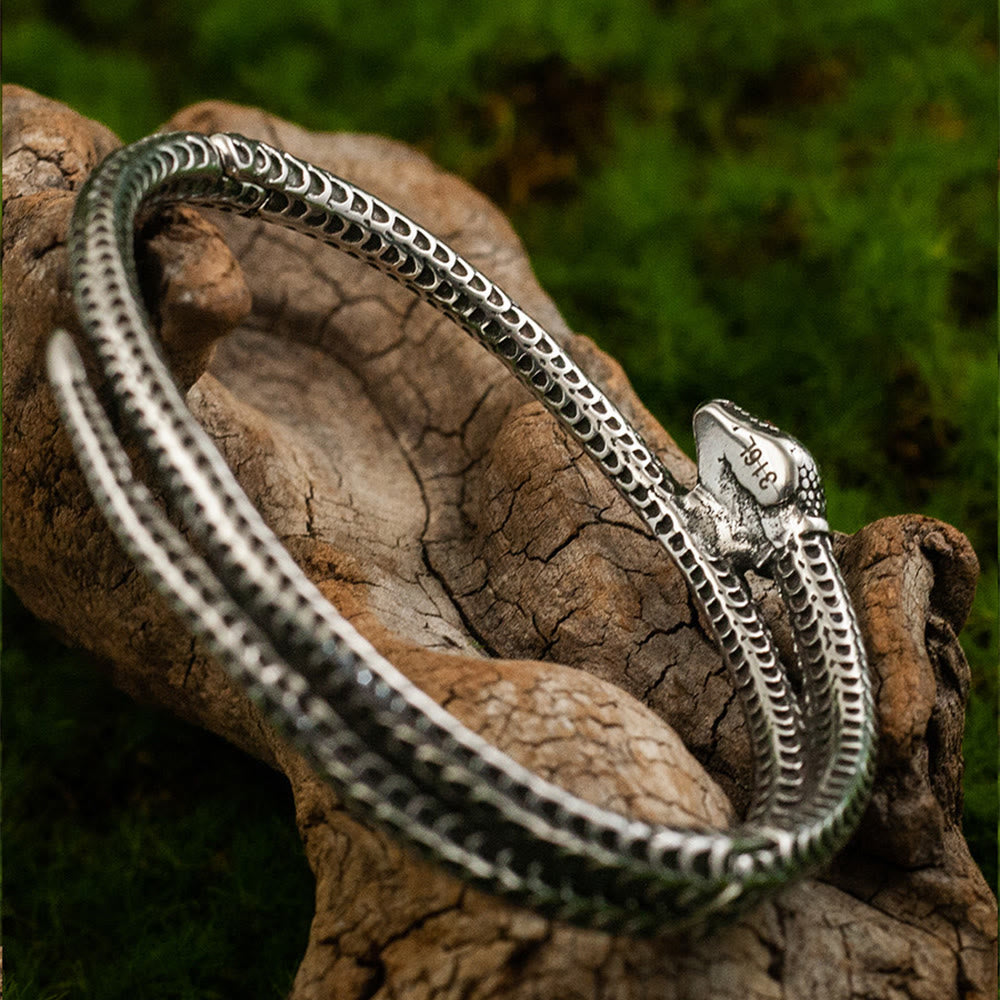 WorldNorse Scaled Serpent Red-Eye Bracelet - image 6