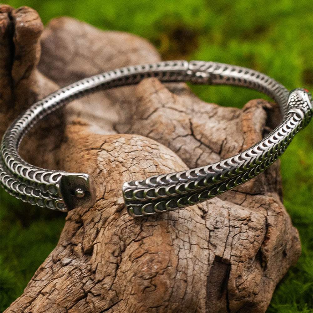 WorldNorse Scaled Serpent Red-Eye Bracelet - image 4