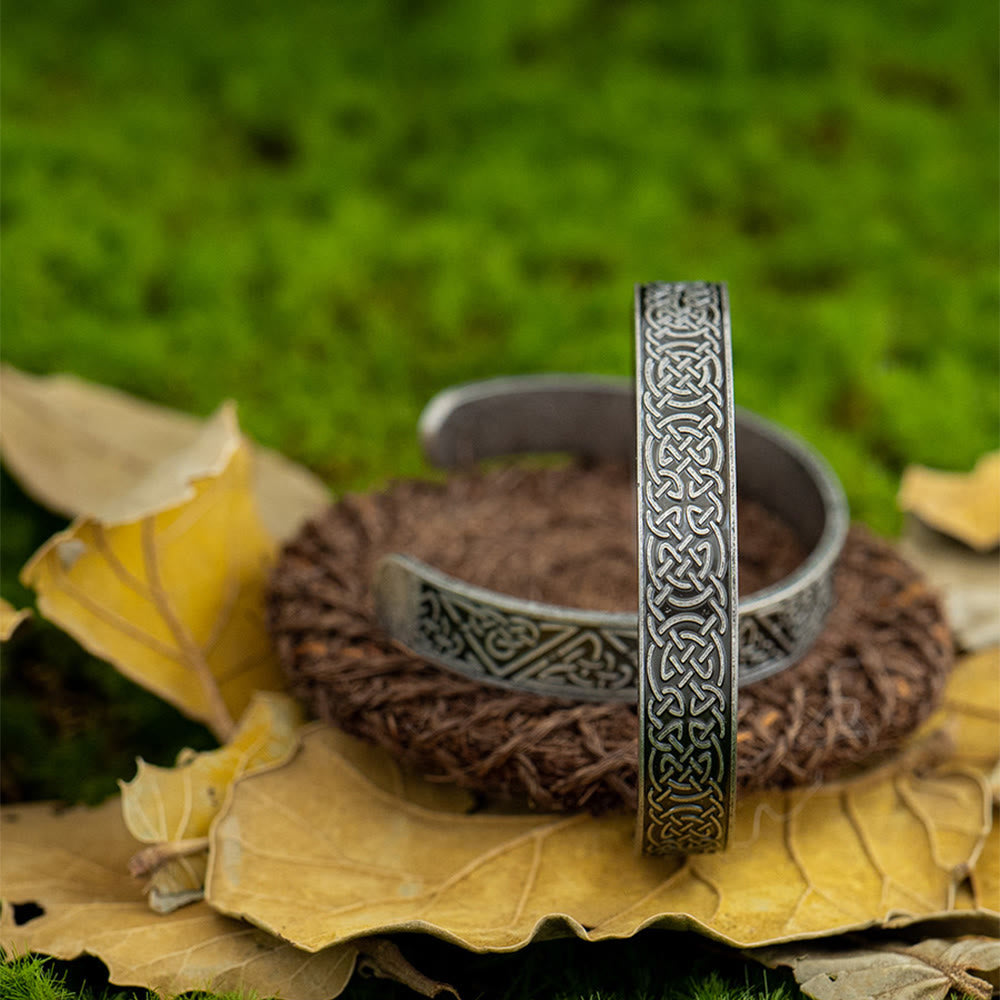 WorldNorse Tooled Interlace Celtic Knot Bracelet - image 8