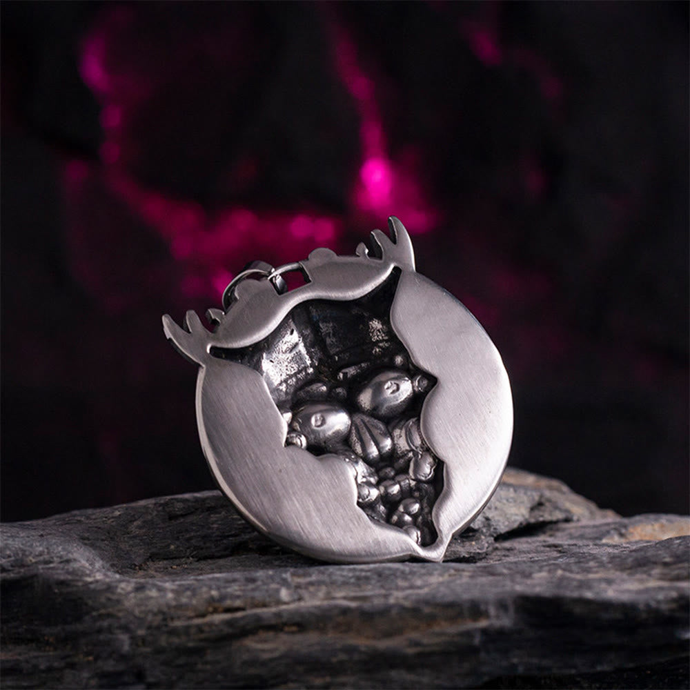 WorldNorse Brutalized Norse Raider Skull Necklace - image 4
