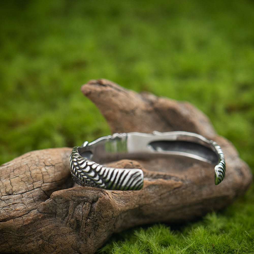 WorldNorse Granulated Textured Dragon-Head Bracelet - image 8