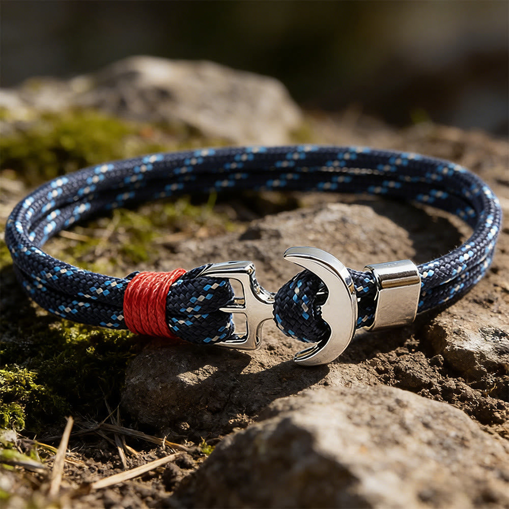 WorldNorse Maritime Knot Anchor Braided Bracelet - image 1