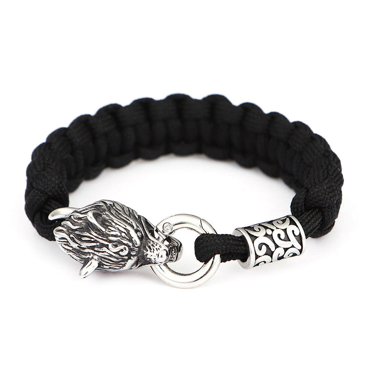 WorldNorse Woven Totem Wolf Braided Bracelet - image 3