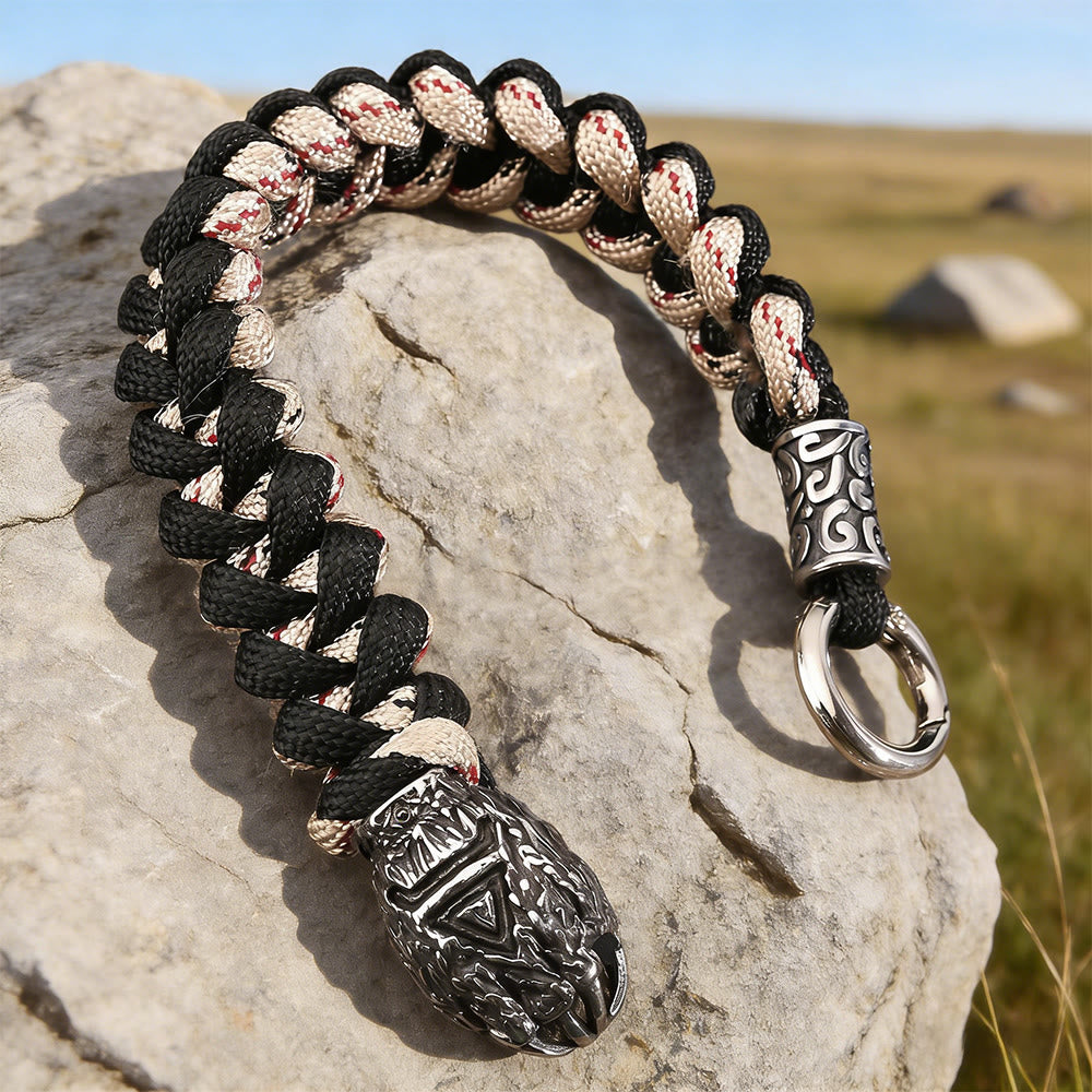 WorldNorse Textured Woven Bear-Claw Braided Bracelet - image 1
