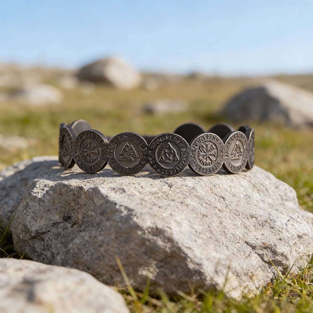 WorldNorse Viking Weathered Rune Token Bracelet - image 4