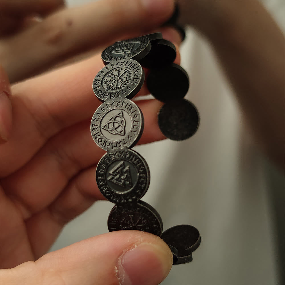 WorldNorse Viking Weathered Rune Token Bracelet - image 12