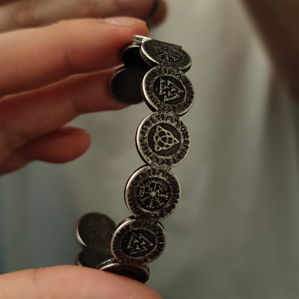WorldNorse Viking Weathered Rune Token Bracelet - image 9