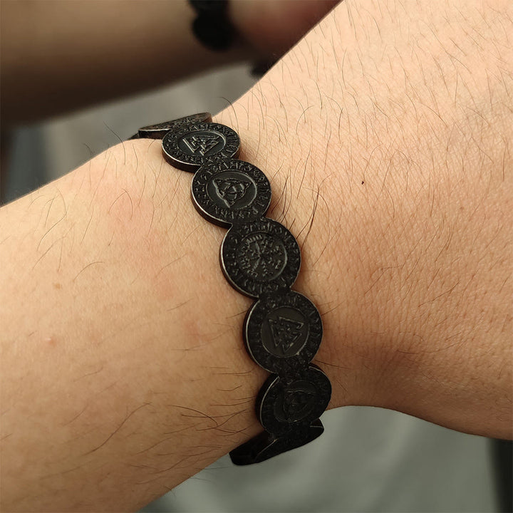 WorldNorse Viking Weathered Rune Token Bracelet - image 10