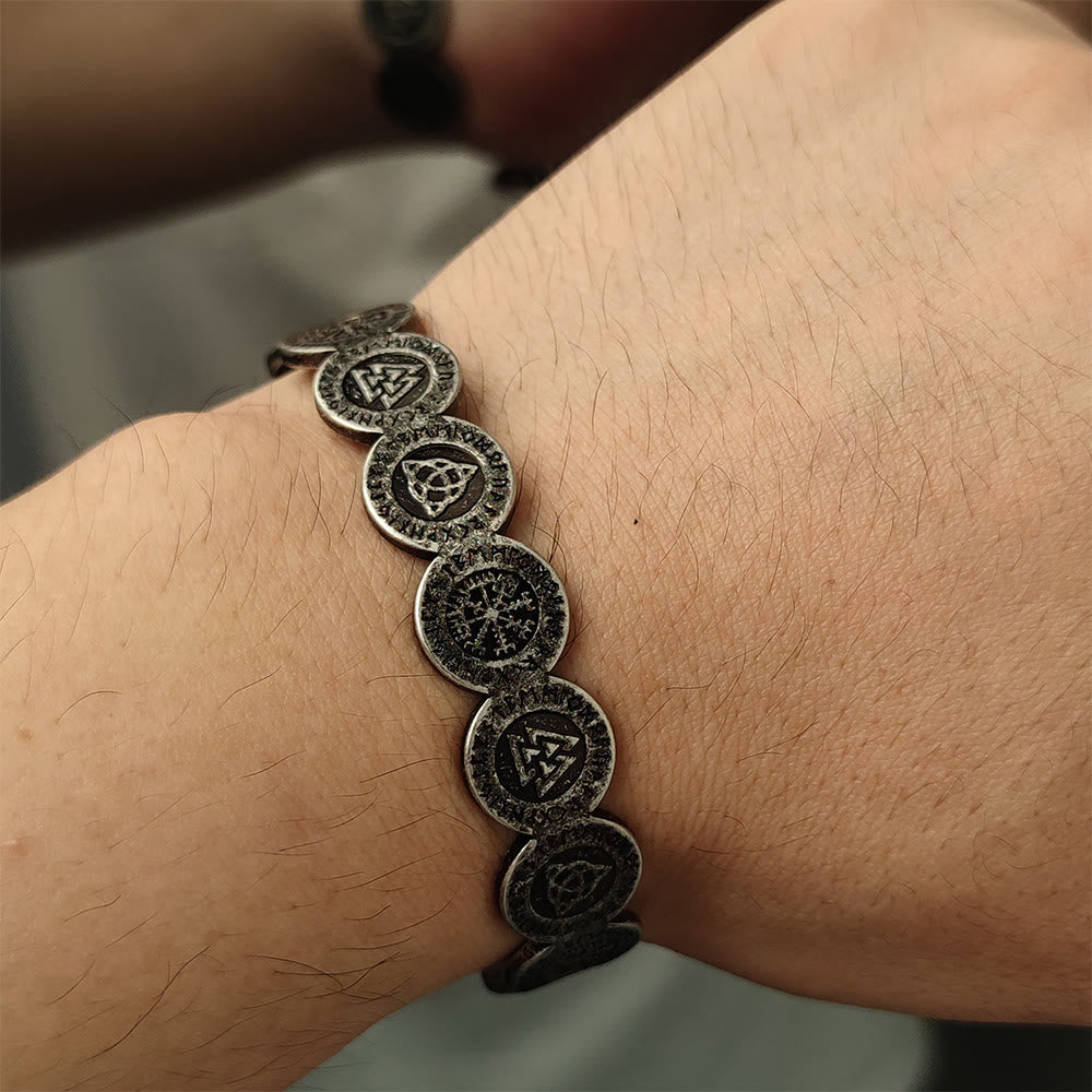 WorldNorse Viking Weathered Rune Token Bracelet - image 7